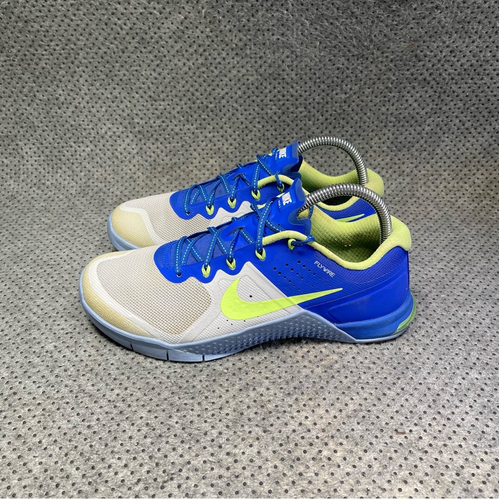Nike Blue and Lime Athletic Shoes